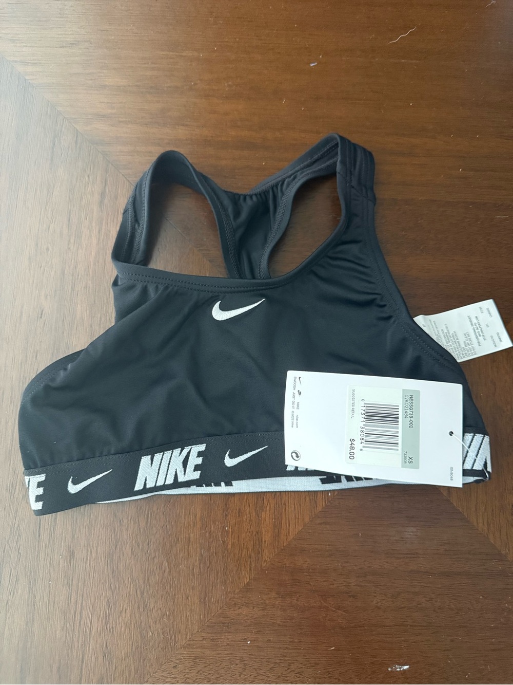Nike girls Black Sports Bra - Dri-FIT Support